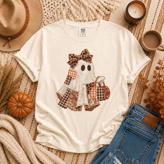 Patchwork Ghost Comfort Colors Graphic Tee