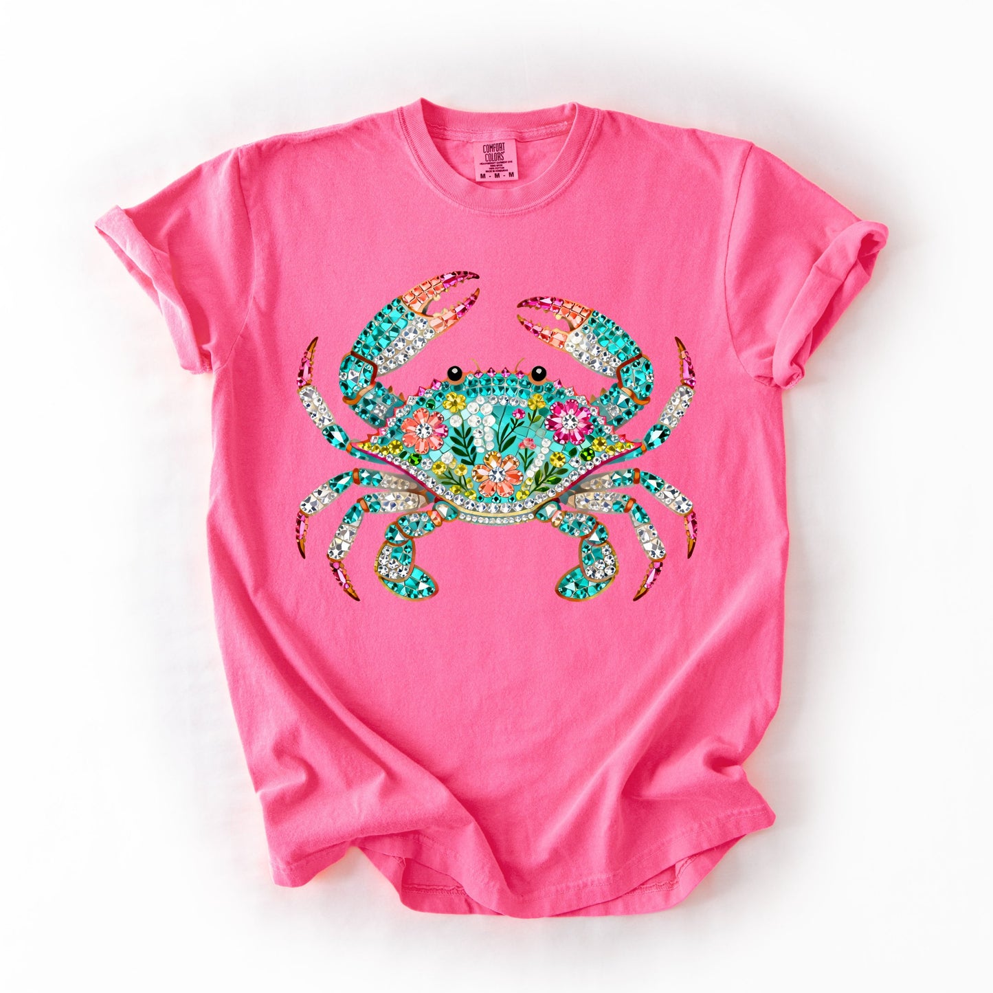 Bling Crab - Beach Sun Summer Comfort Colors T-Shirt