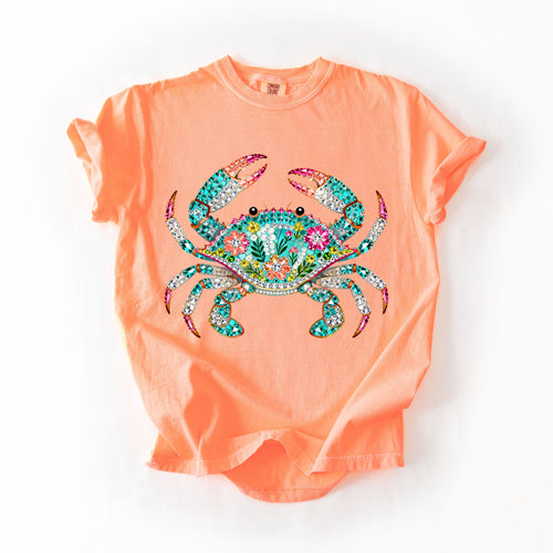 Bling Crab - Beach Sun Summer Comfort Colors T-Shirt