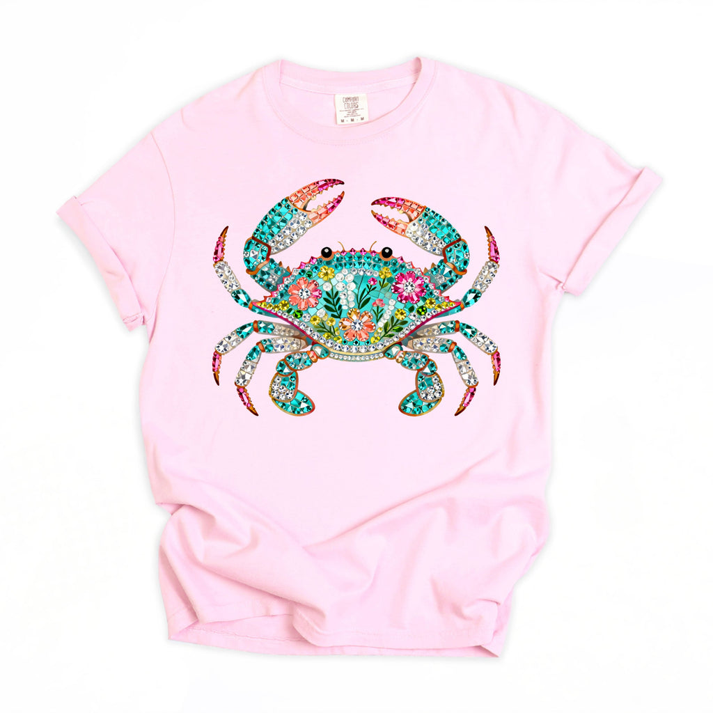 Bling Crab - Beach Sun Summer Comfort Colors T-Shirt