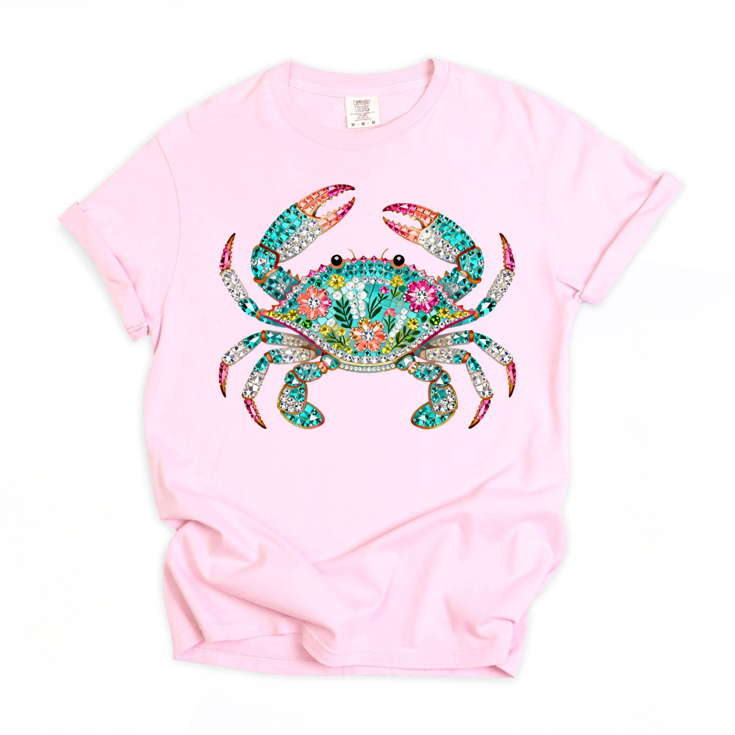 Bling Crab - Beach Sun Summer Comfort Colors T-Shirt